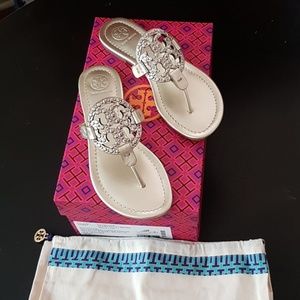 Brand New Tory Burch Miller Embellished Sandals